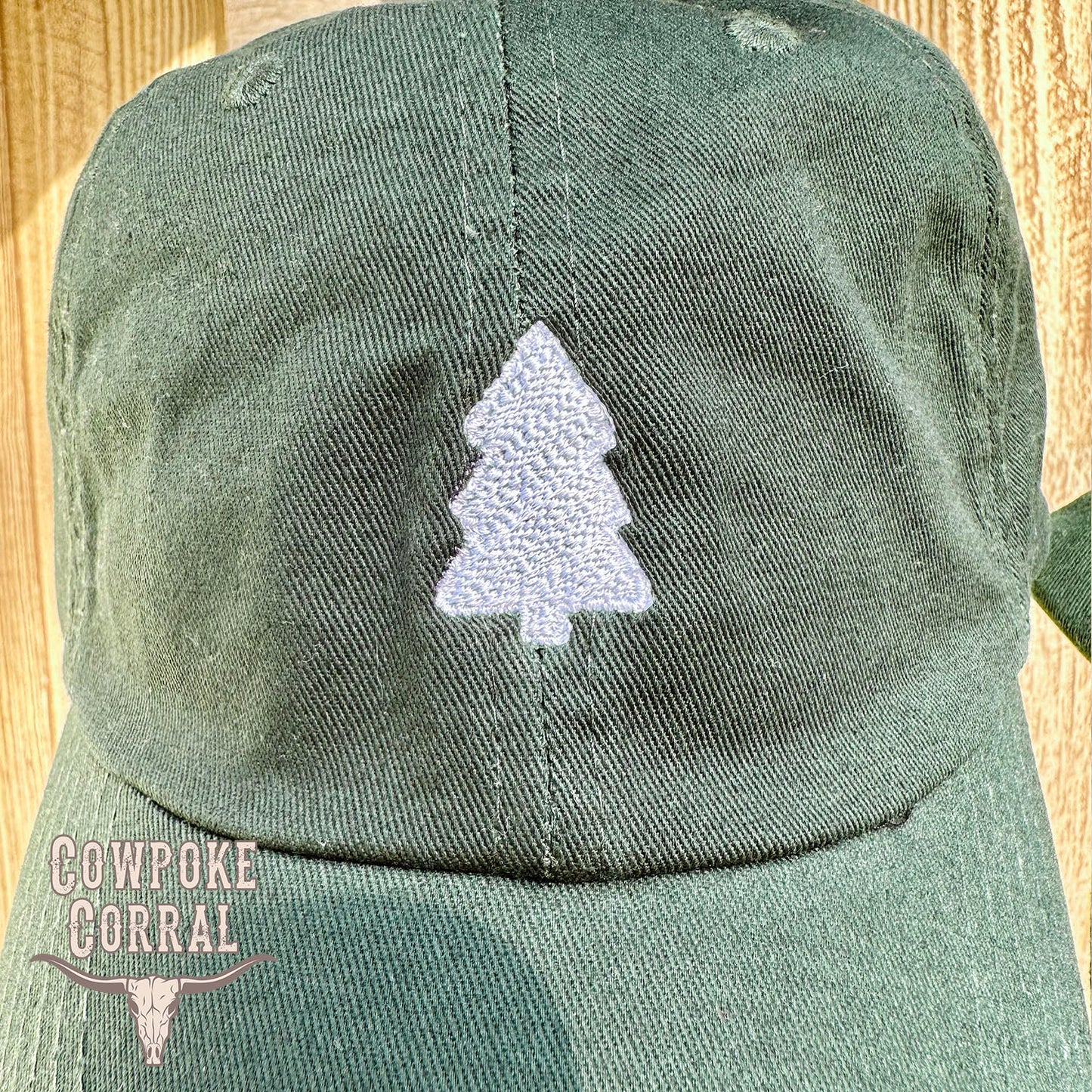 Christmas Tree Embroidered Dad Hat