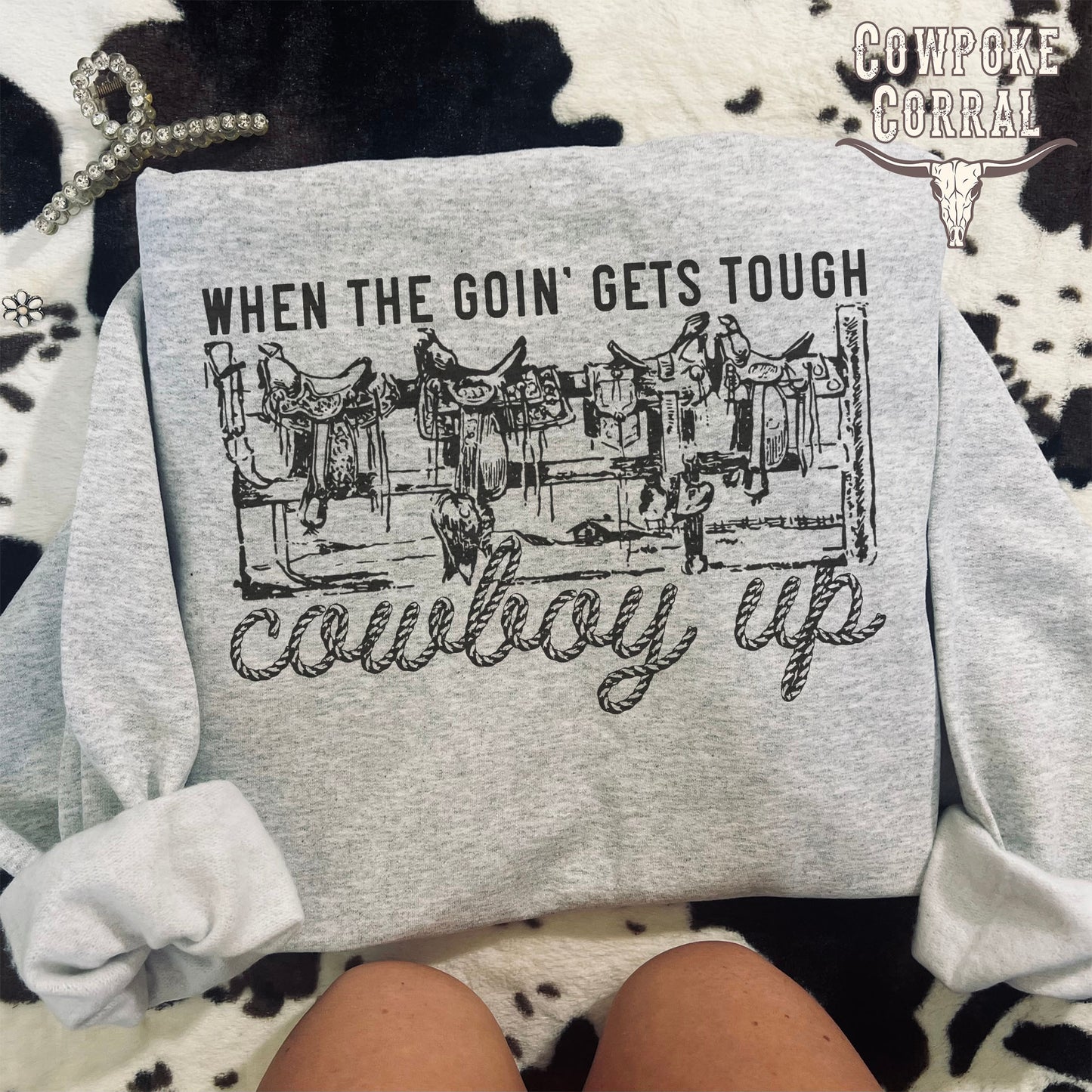 Cowboy Up Crewneck Sweatshirt