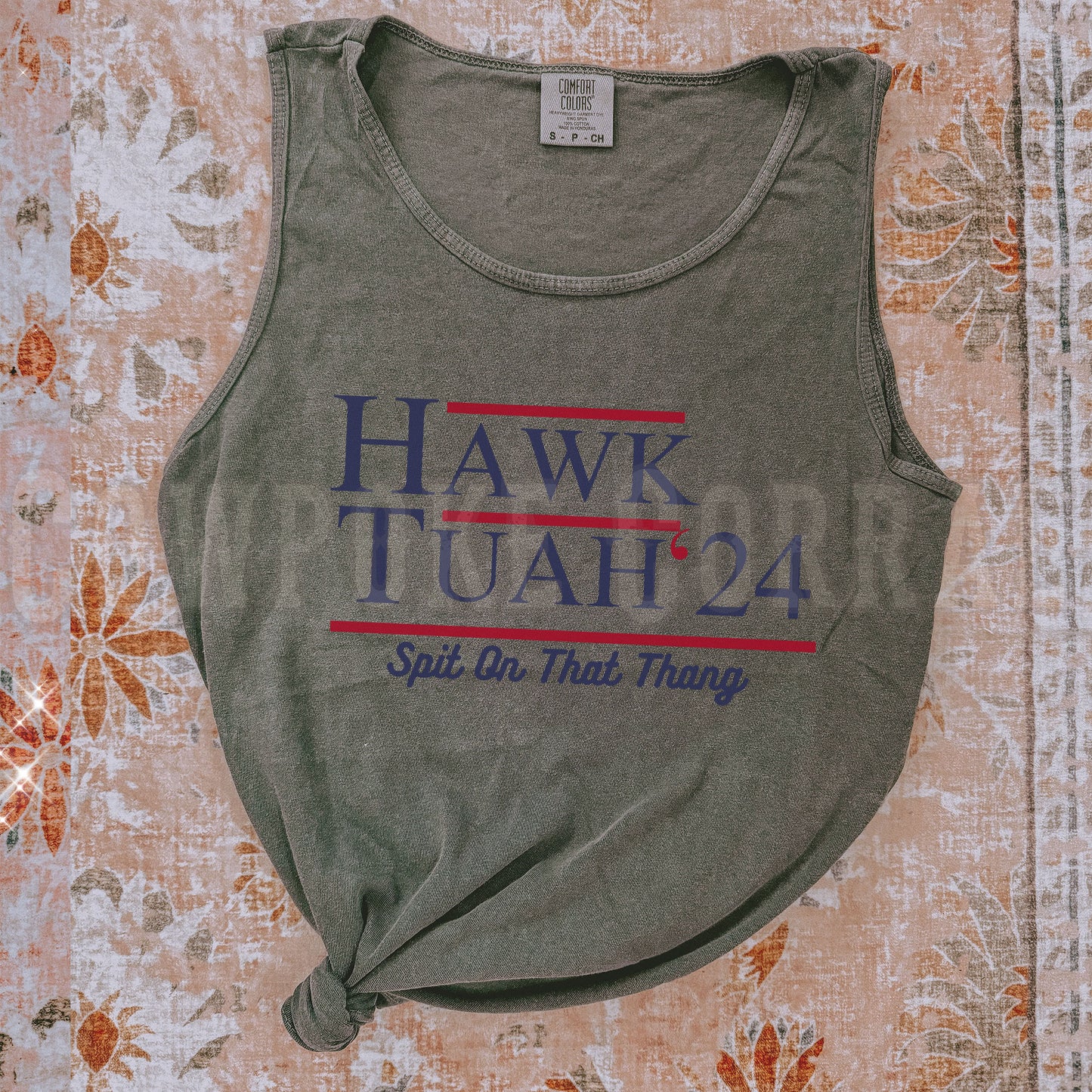 HAWK TUAH ‘24 SPIT ON THAT THANG TANK TOP