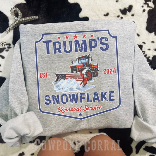 SNOWFLAKE REMOVAL SERVICE CREWNECK SWEATSHIRT