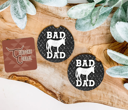 Bad A** Dad Car Coasters