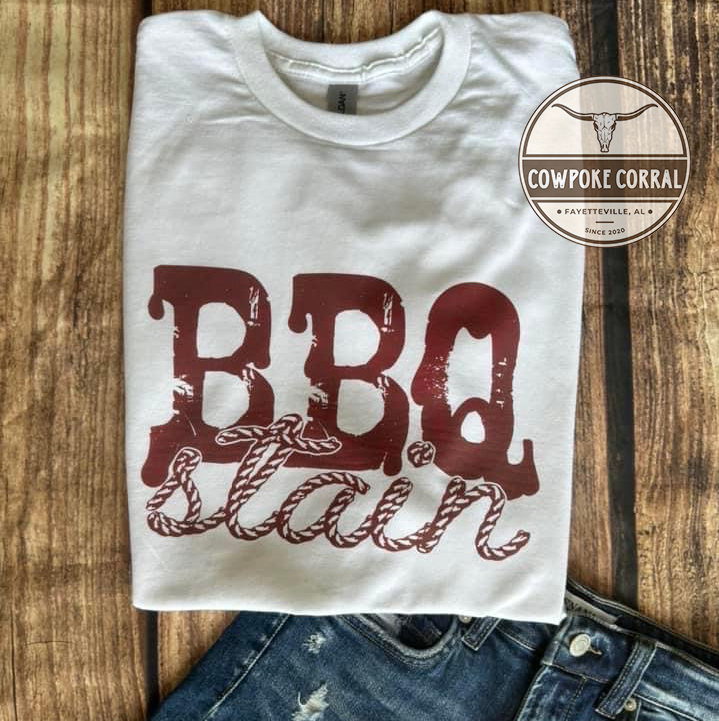 BBQ Stain White T-shirt